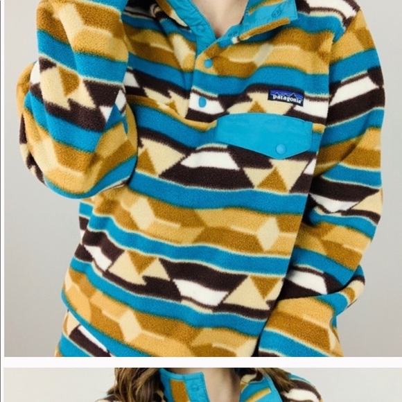 Patagonia Synchilla Snap Sz XS Guatemalan Tango - Picture 2 of 4